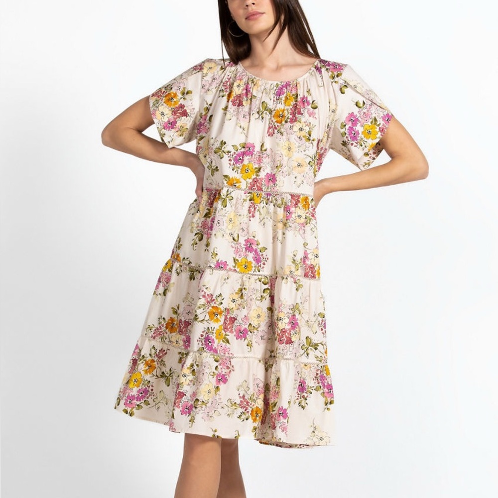 NWT Johnny Was Magnolia Tiered Mini $318 Dress